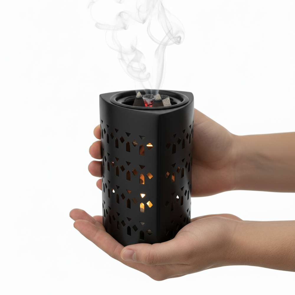 مبخر معدني فاخر بنقوش