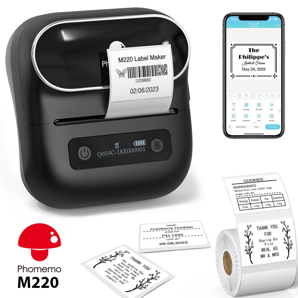 صانع ملصقات الطابعة Phomemo M220