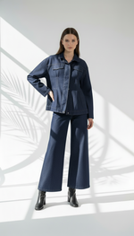 بدلة جينز سحاب