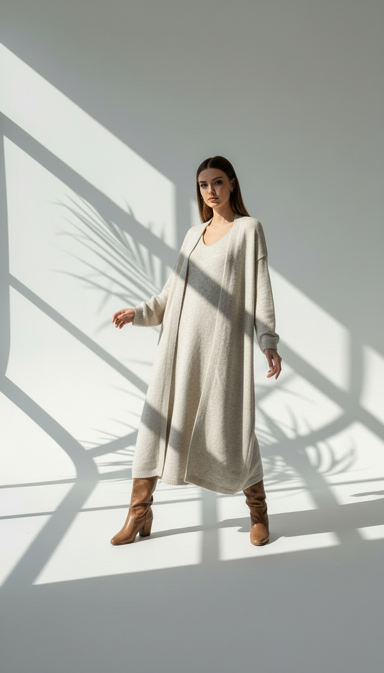 فستان نسائي مع بشت