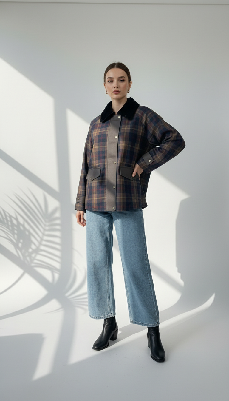 جاكيت نسائي كاروهات