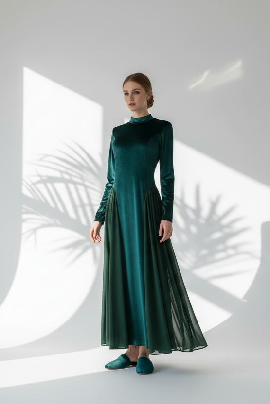 فستان نسائي مخمل