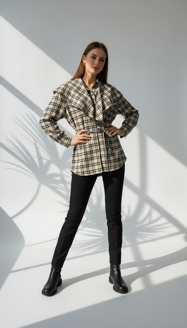 قميص نسائي كاروهات