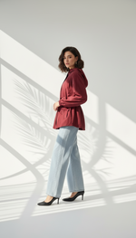 جاكيت نسائي مع ربط زم