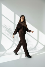 بدلة نسائي مخمل 3قطع