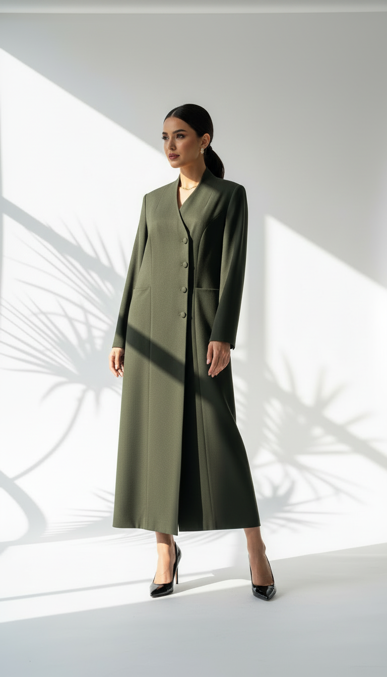 جاكيت نسائي ازرار جانبية