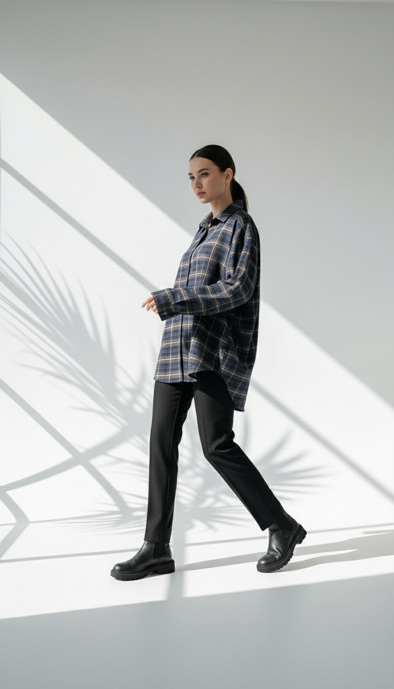 قميص كاروهات نسائي