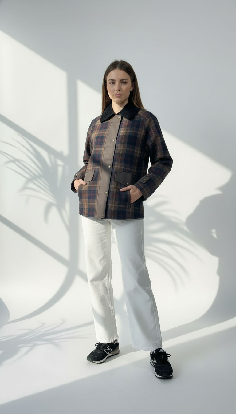 جاكيت نسائي كاروهات