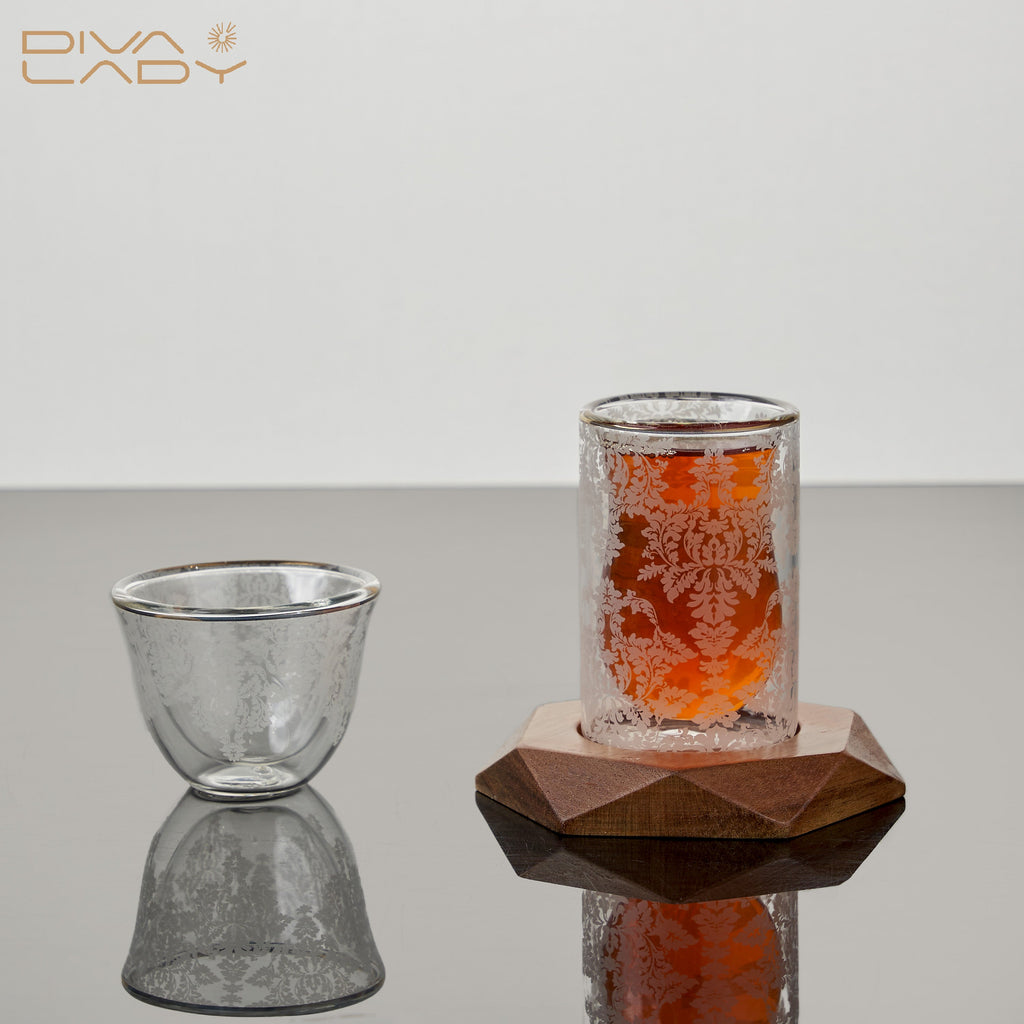 طقم استكانه وفناجين برسومات نقشية