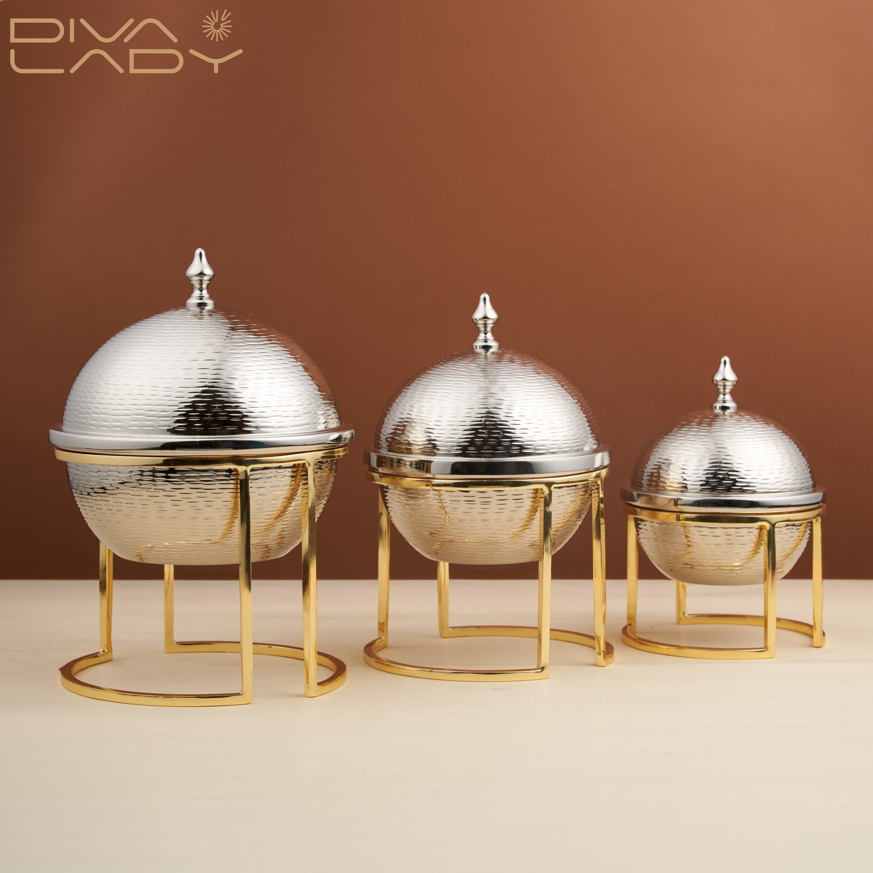 تمرية فاخرة أستيل مع غطاء