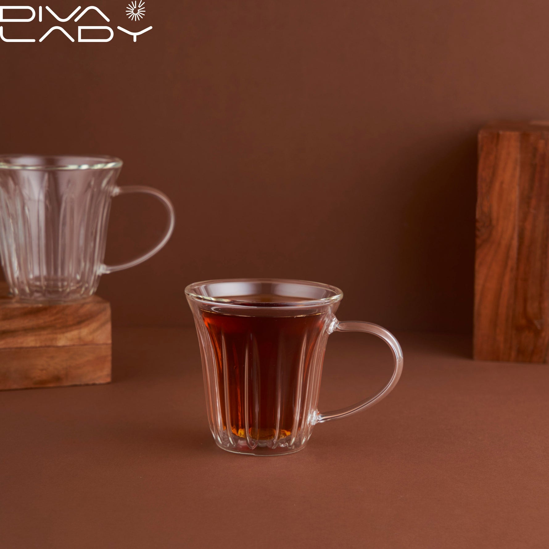 طقم مج زجاج 2 قطعة