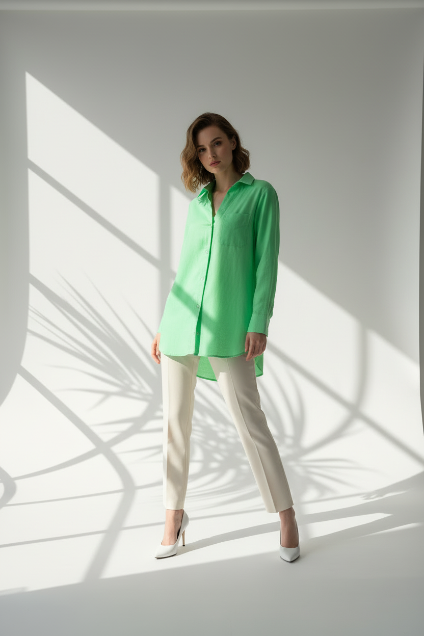 قميص نسائي باكمام طويلة