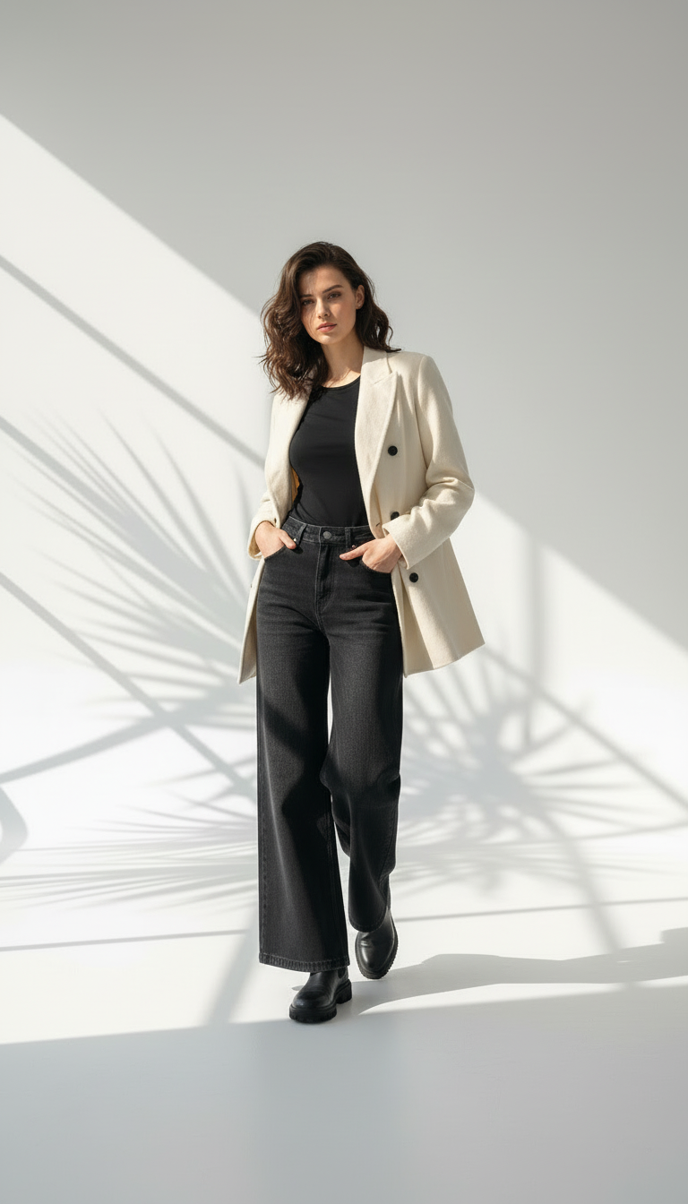 بليزر رسمي كلاسيكي بأزرار مزدوجة