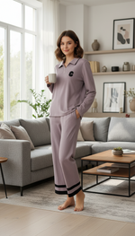 بيجامة نسائي بحلقات من الاطراف