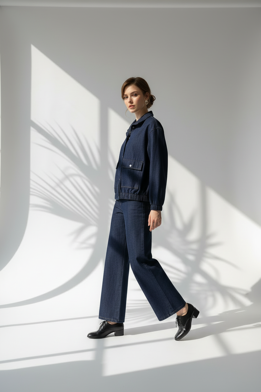 بدلة جينز كلاسيكية