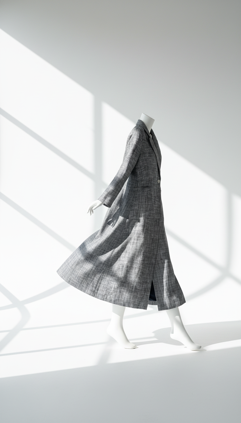 جاكيت لنن طويل