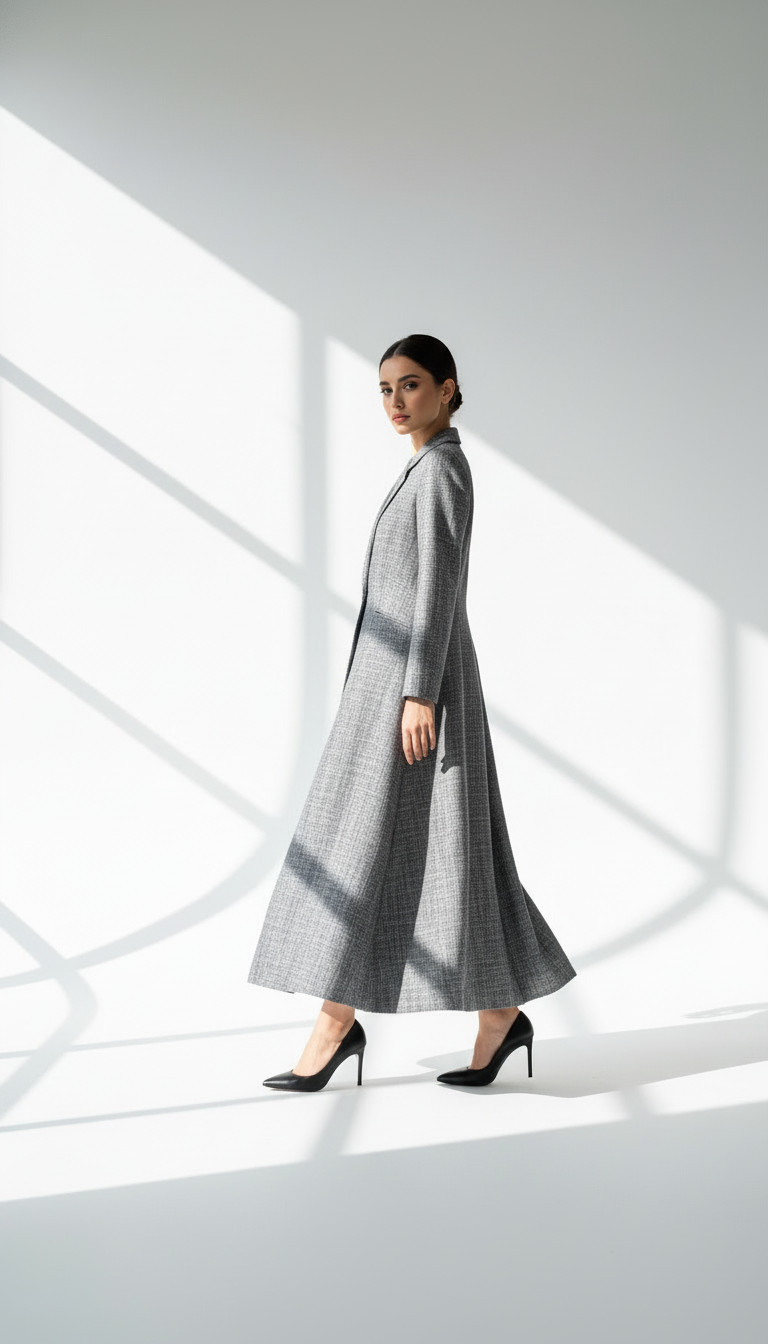 جاكيت لنن طويل