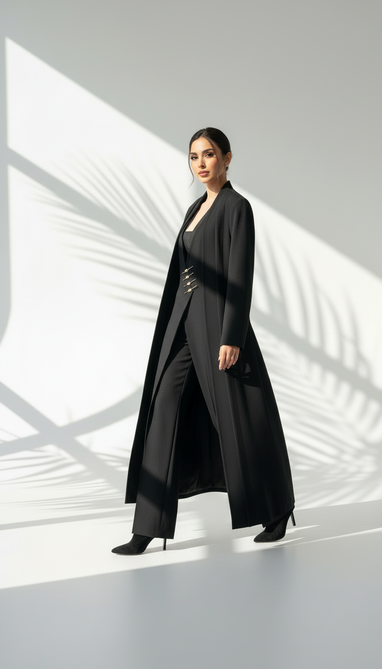 جاكيت نسائي طويل انيق