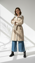 جاكيت نسائي بغطاء رأس