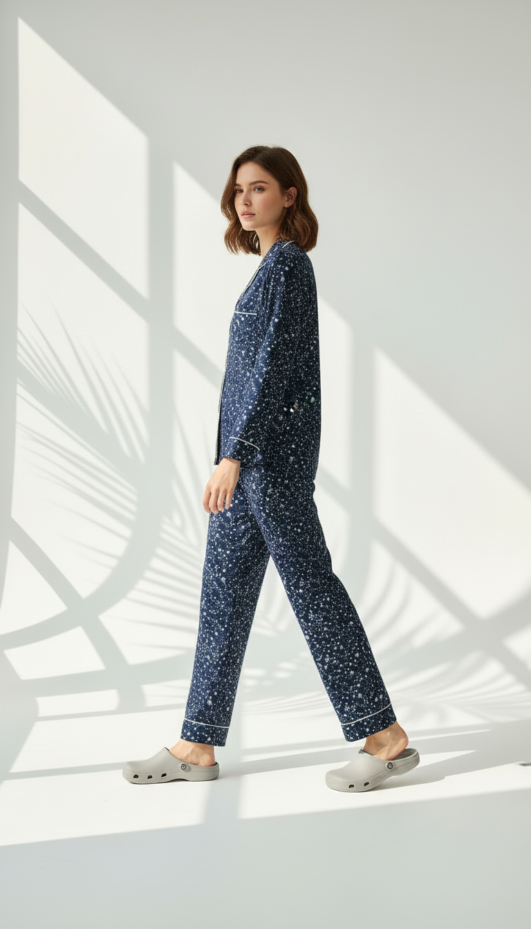 بيجامة نسائي هادئة