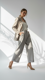 بنطلون نسائي كلاسيكي عريض