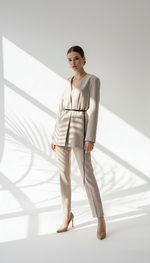 جاكيت قصير حزام