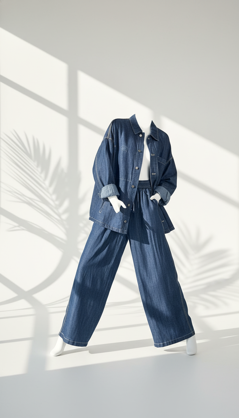 بدلة جينز نسائي