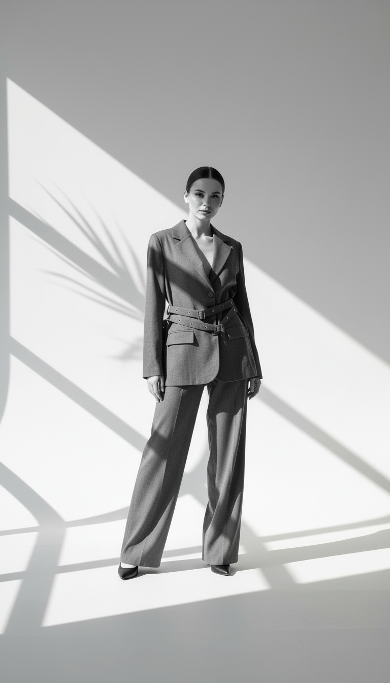 بدلة نسائي بحزام