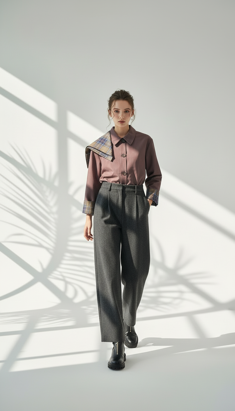 جاكيت نسائي باضافات من الكم والكتف