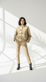 جاكيت نسائي مع سحاب امامي