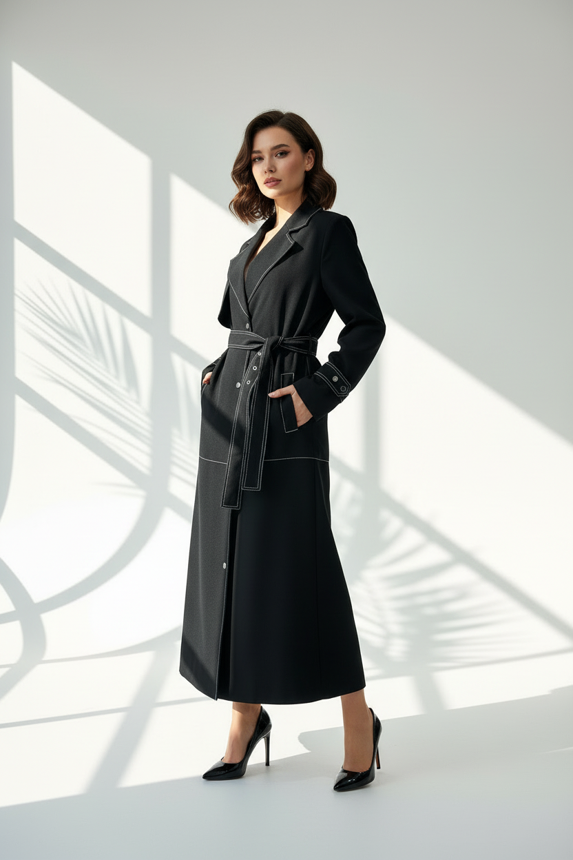 جاكيت نسائي بحزام