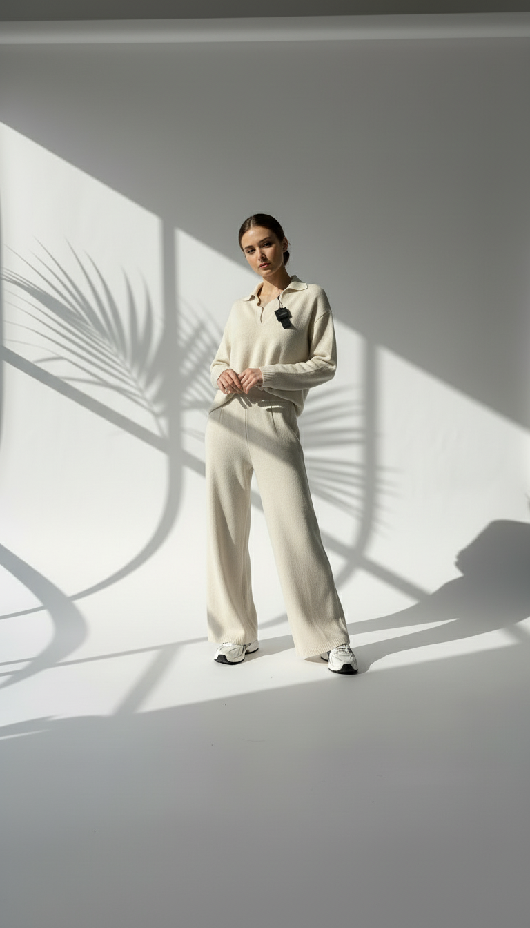 بدلة نسائي بقبة ٧ وبنطال عريض