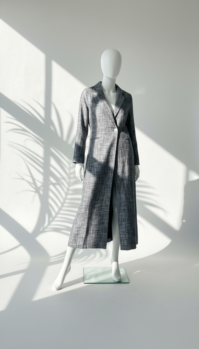 جاكيت لنن طويل