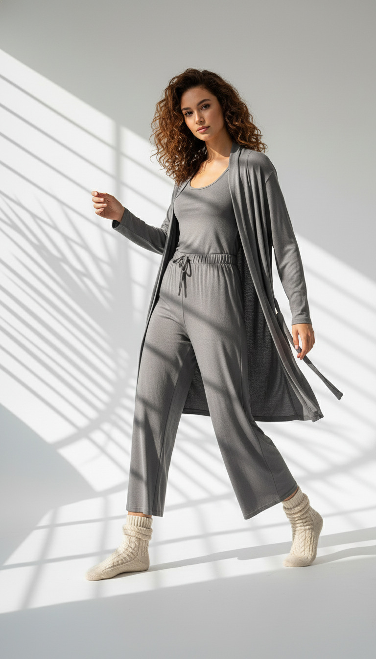 بيجامة نسائي بنطال واسع