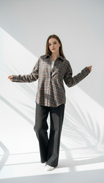 قميص كاروهات نسائي