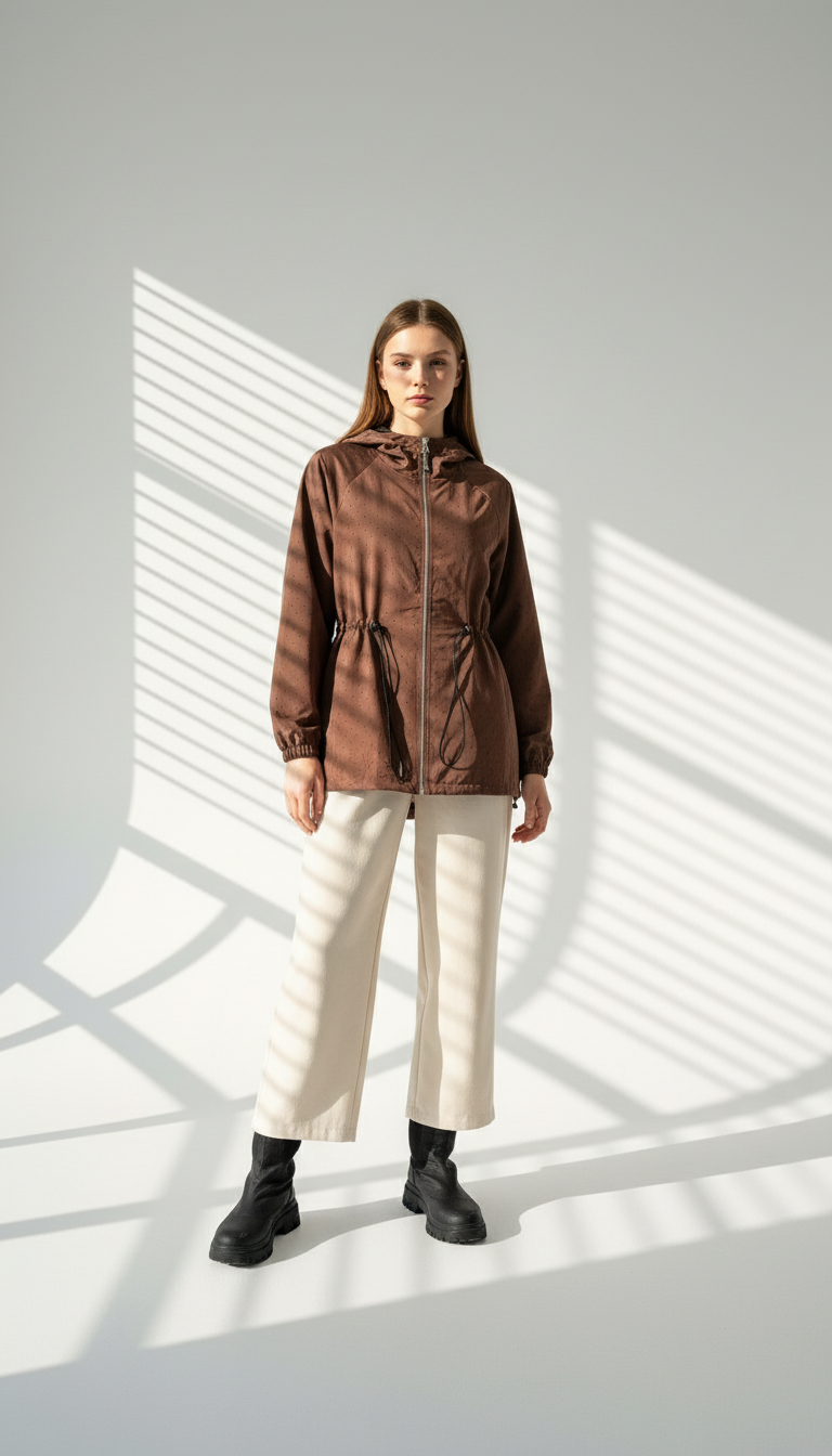 جاكيت نسائي بسحام امامي كامل