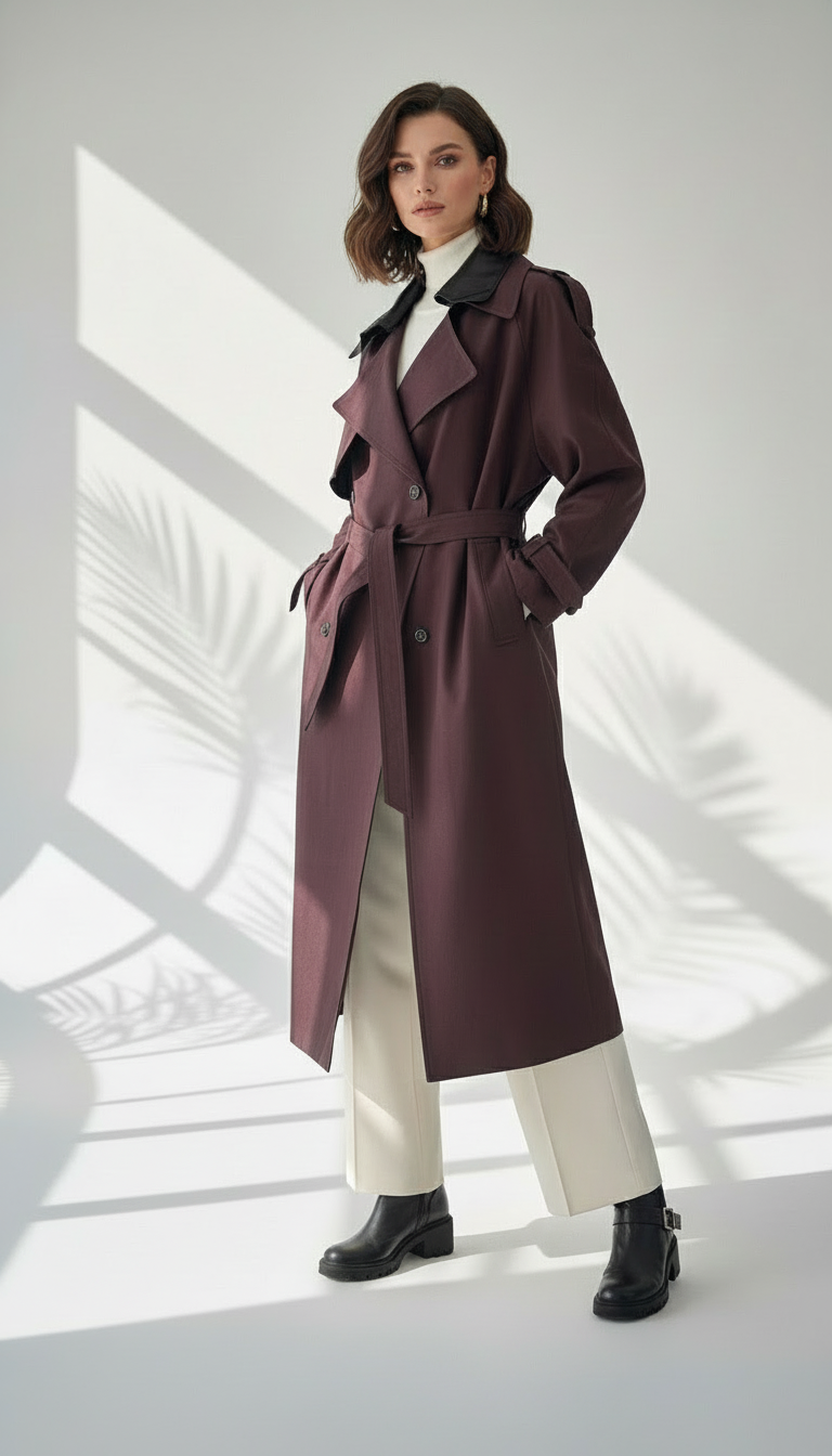 جاكيت نسائي طويل وراقي