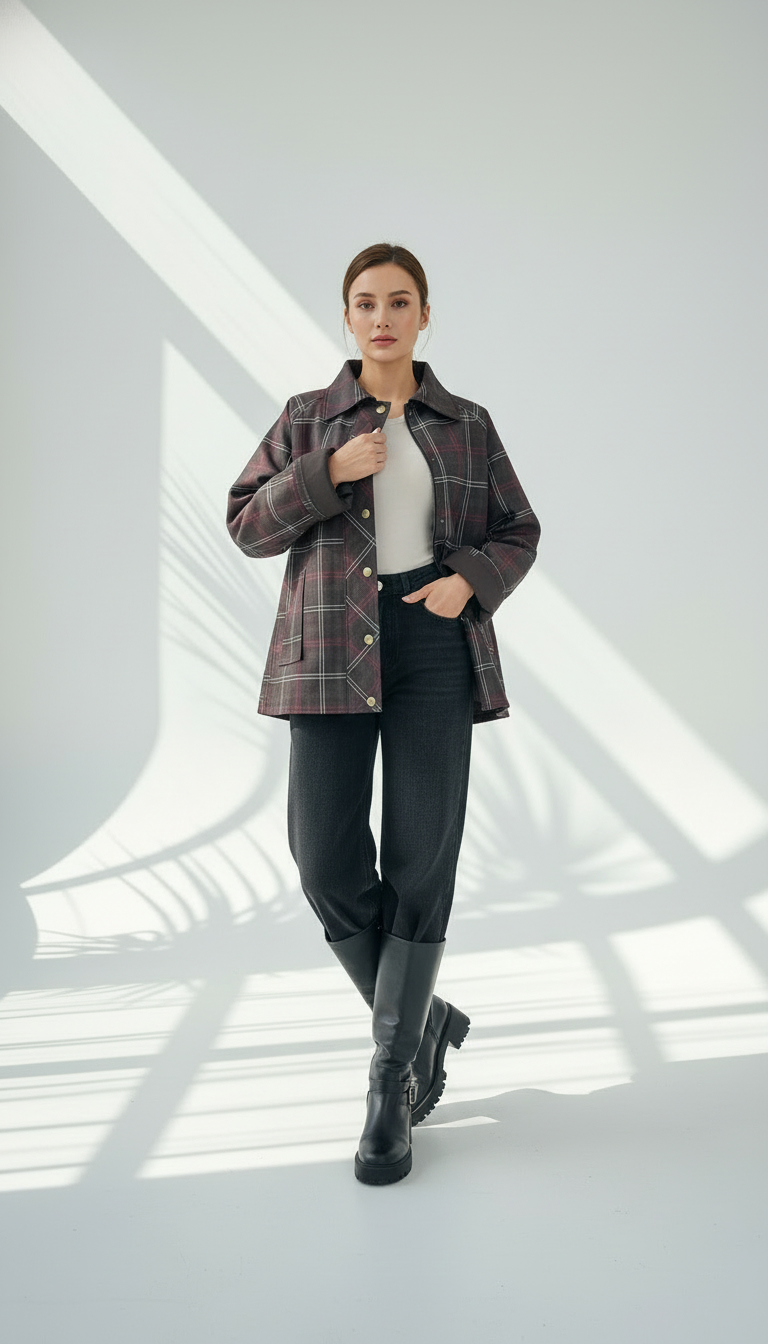 جاكيت نسائي كاروهات