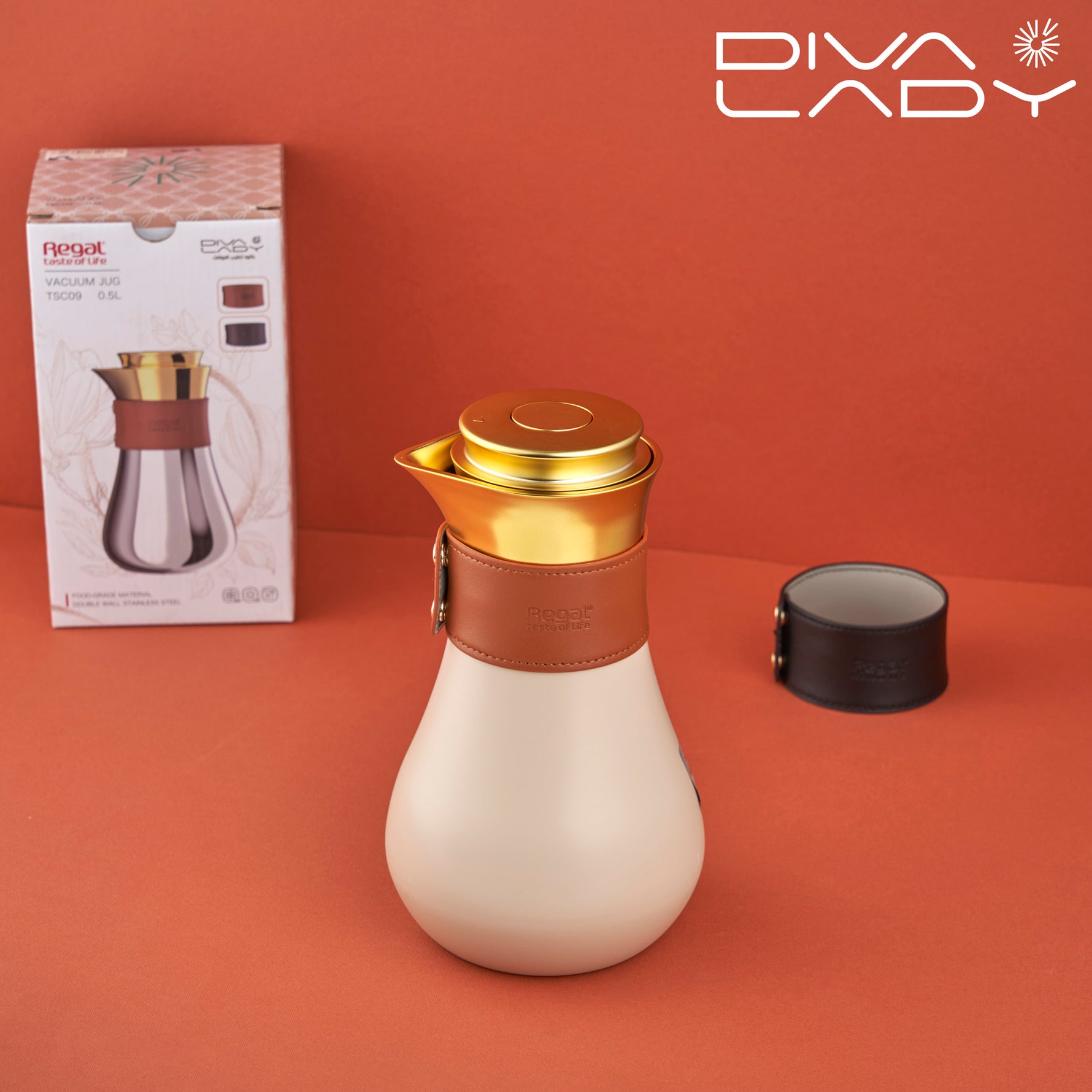 مطارة ريقال ابيض ذهبى