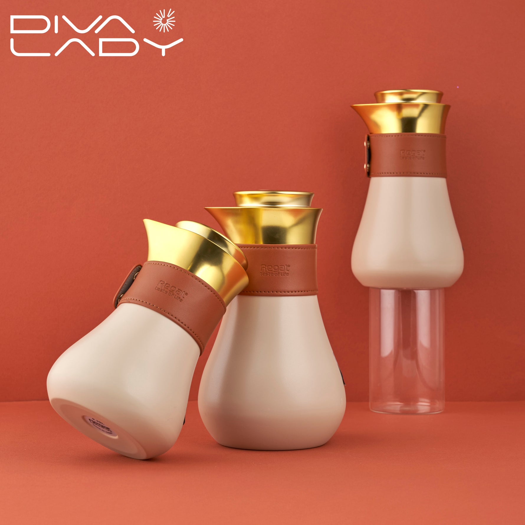 مطارة ريقال ابيض ذهبى