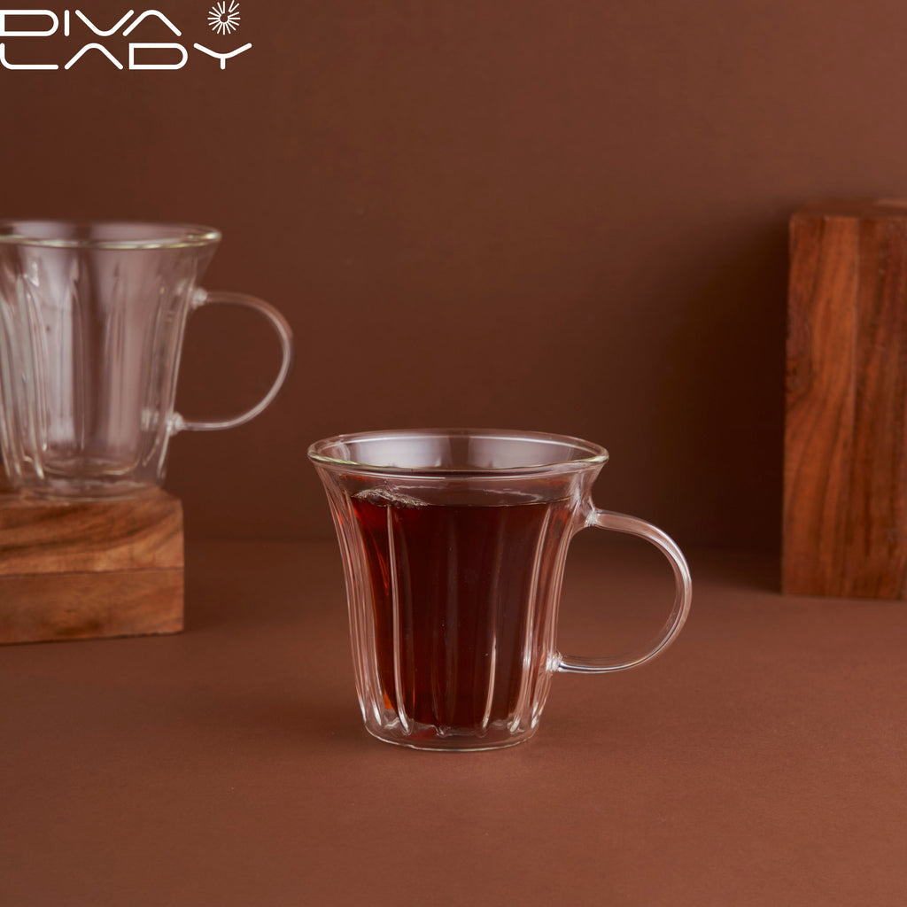 طقم مج زجاج 2 قطعة