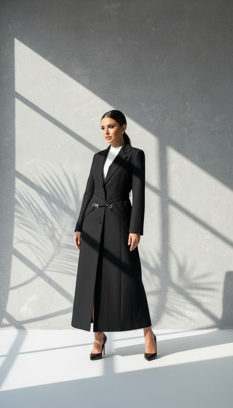 جاكيت نسائي ببكلة خصر