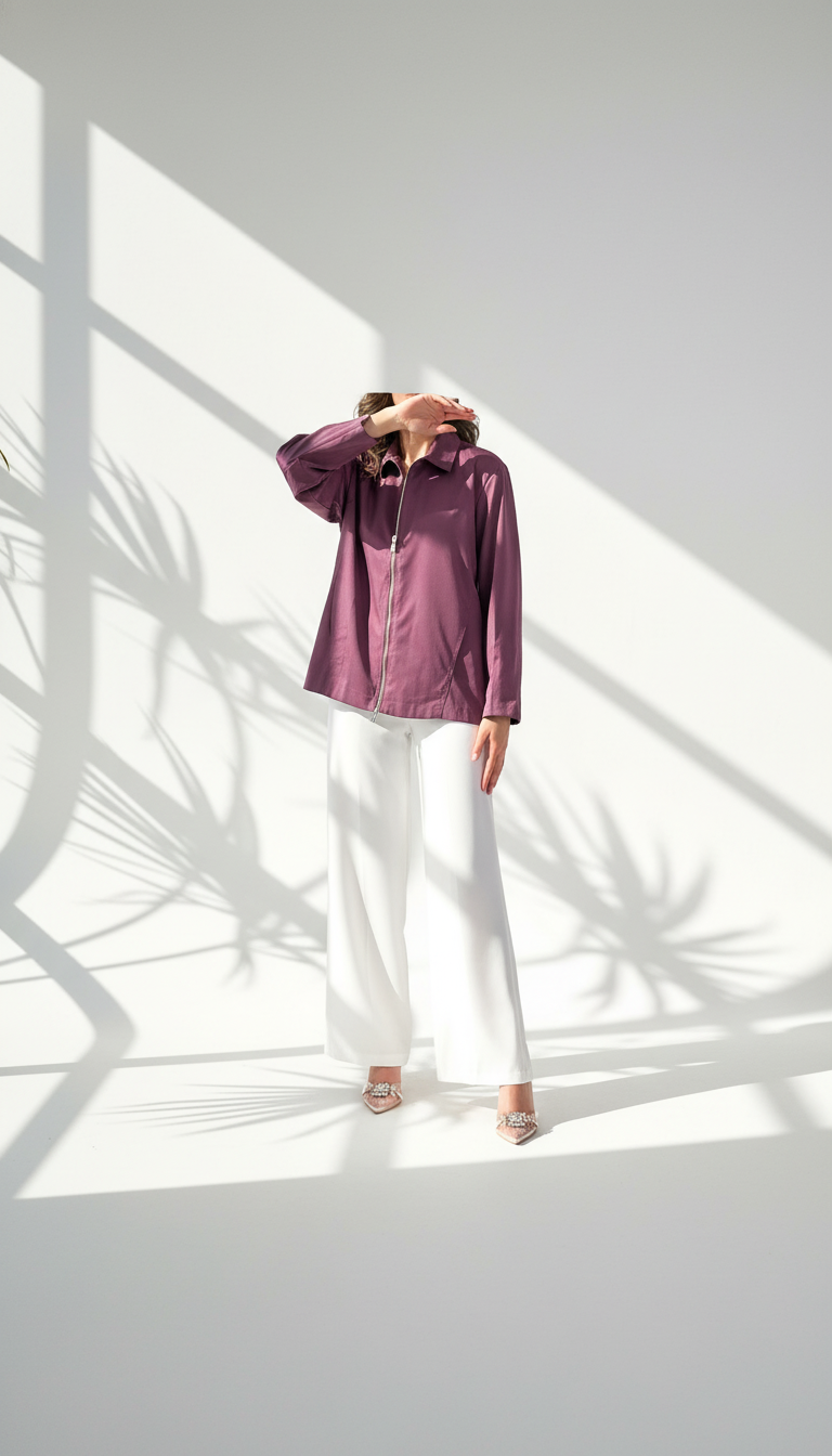 جاكيت قصير سحاب