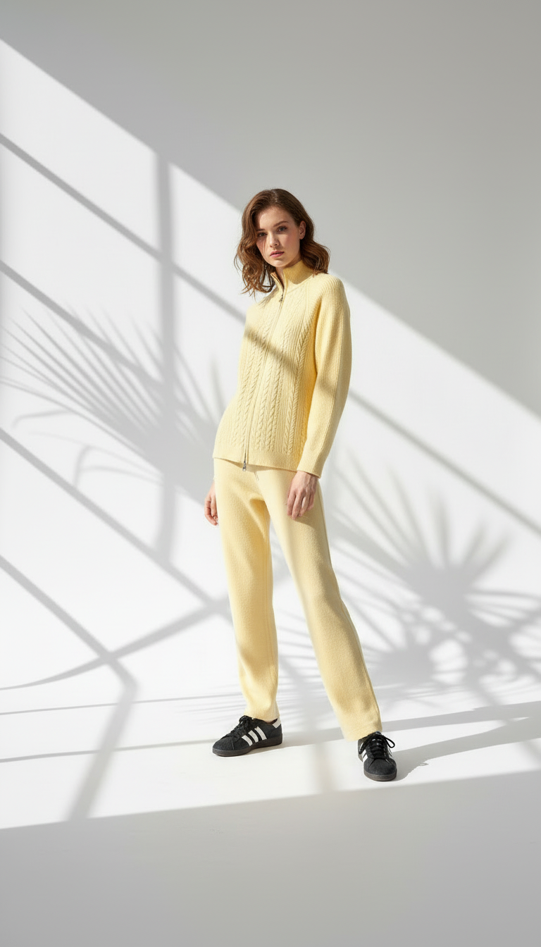 بدلة نسائي مريحة بسحاب