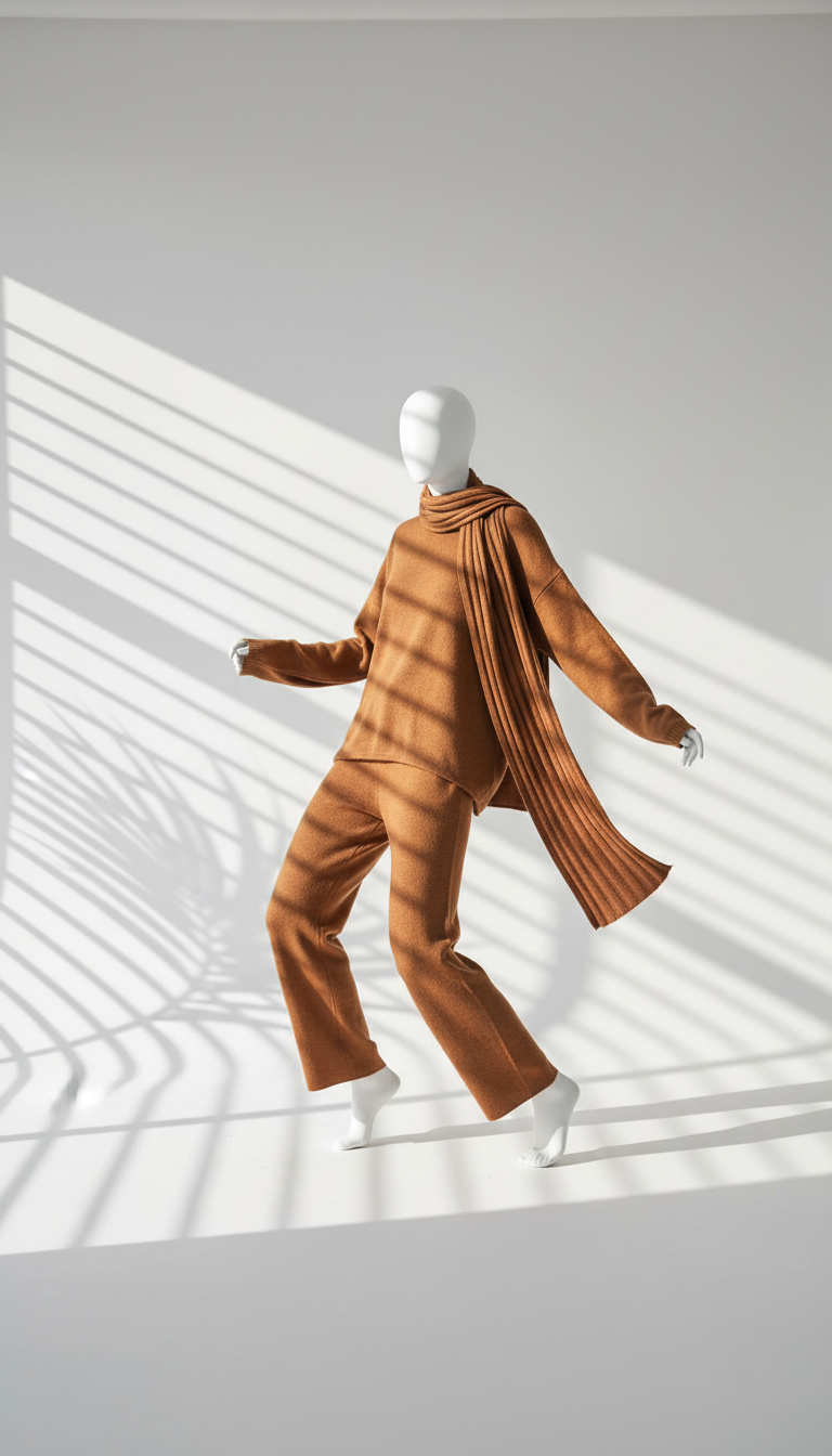 بدلة نسائي مع اسكارف