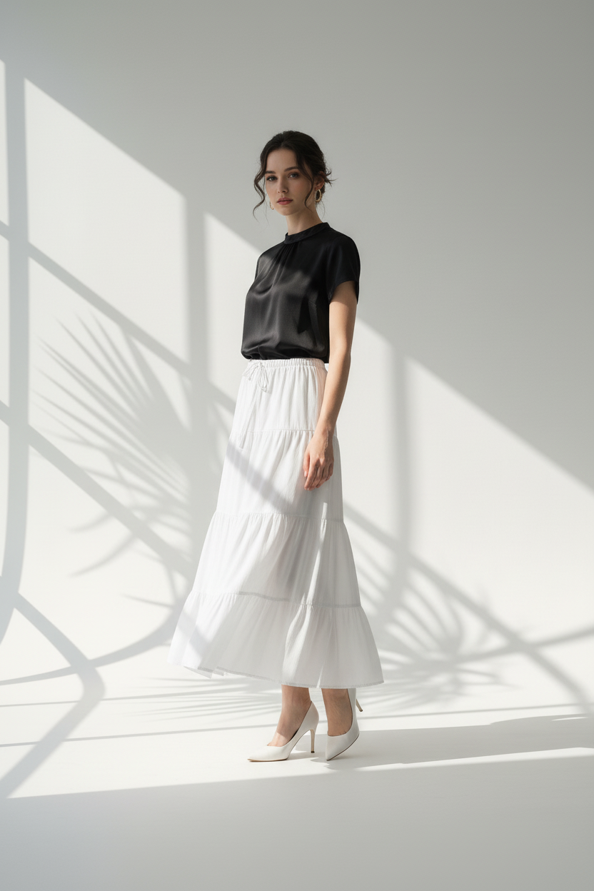 تنورة نسائي بطبقات