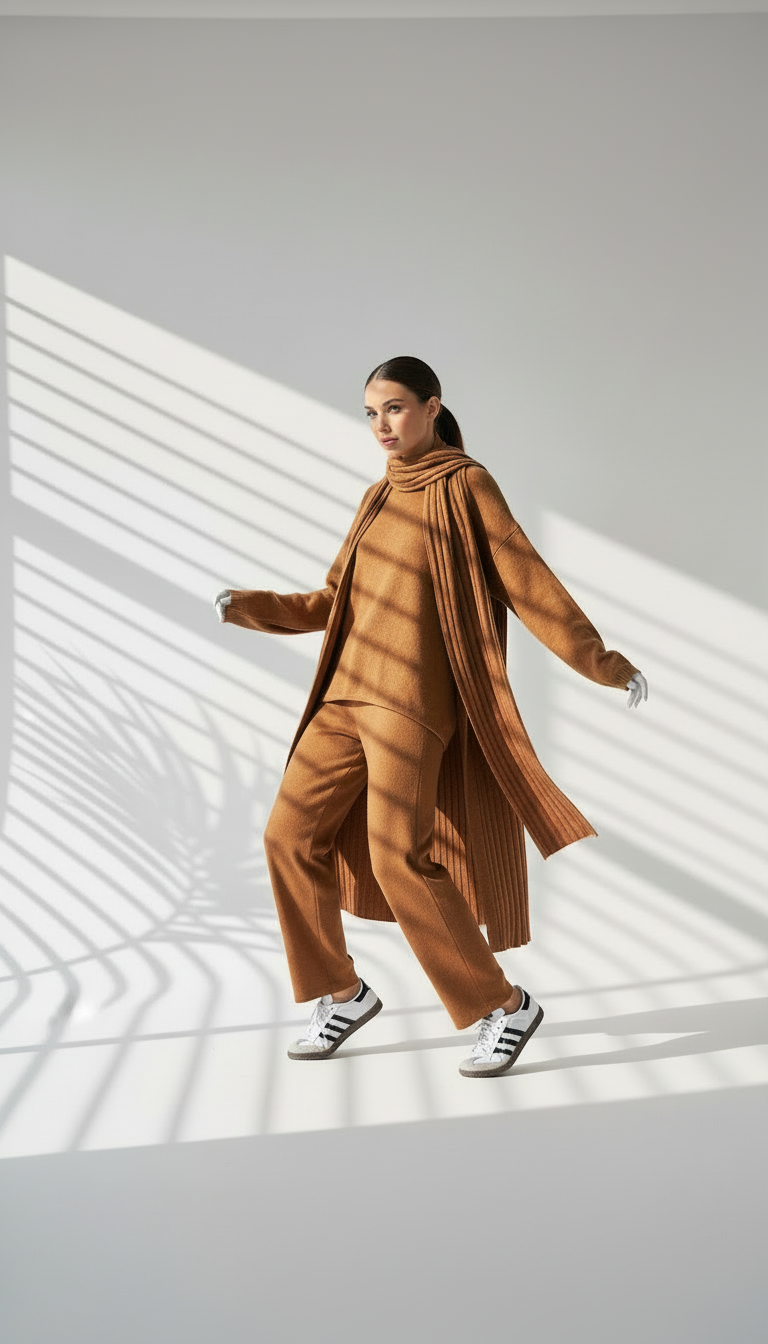 بدلة نسائي مع اسكارف