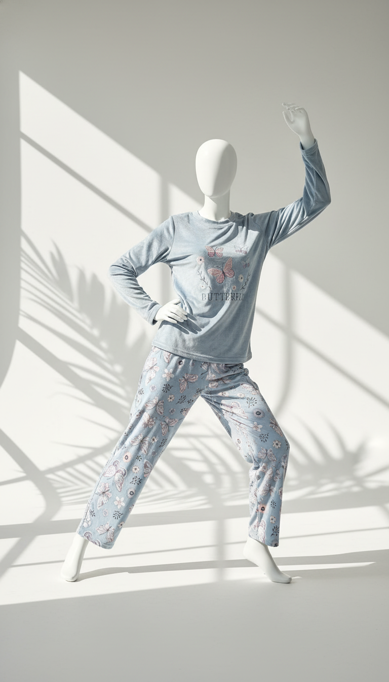 بيجامة نسائي مخمل