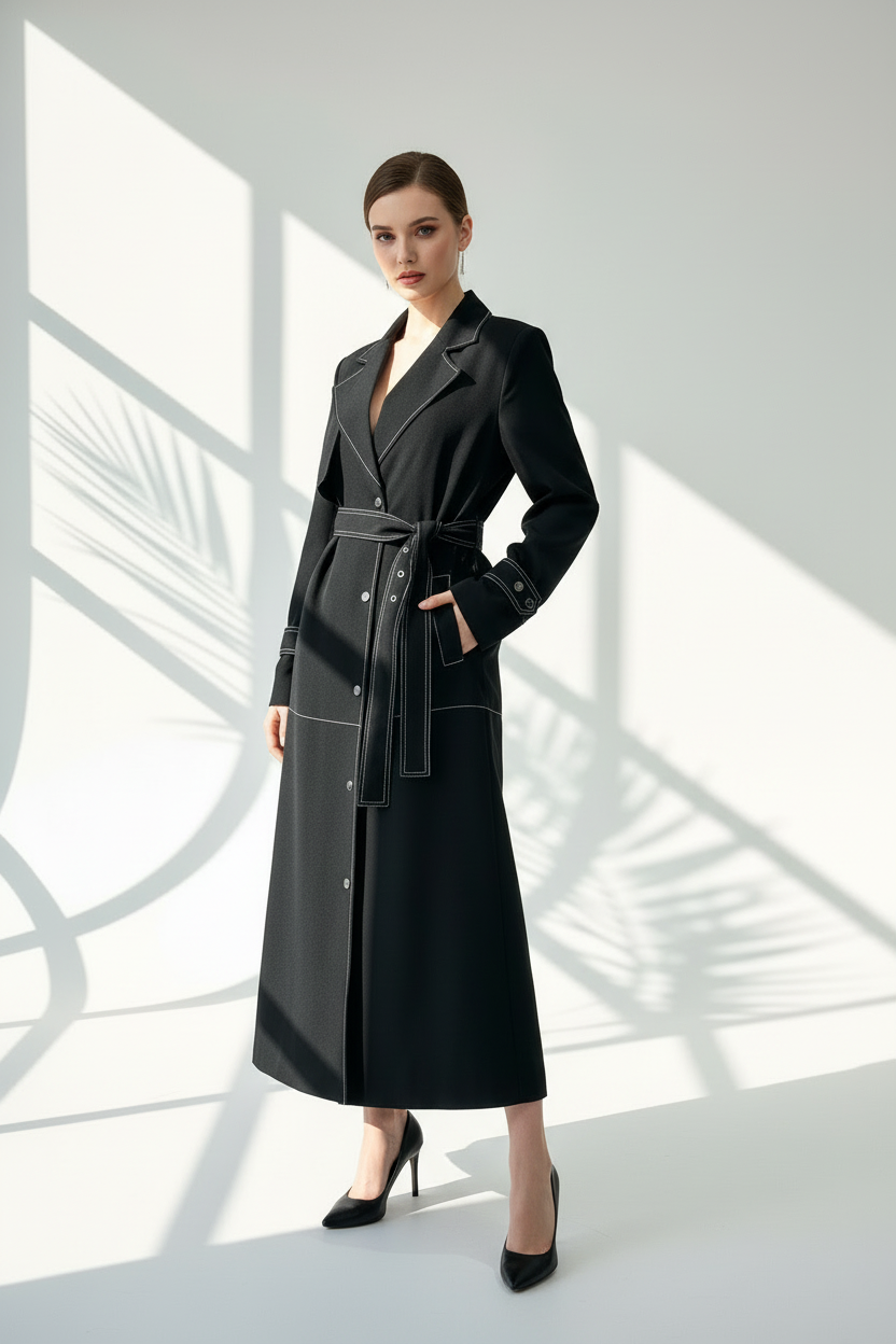 جاكيت نسائي بحزام