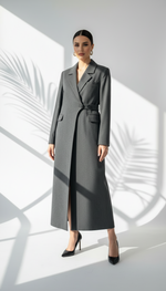 جاكيت حزام ع جنب ازرار